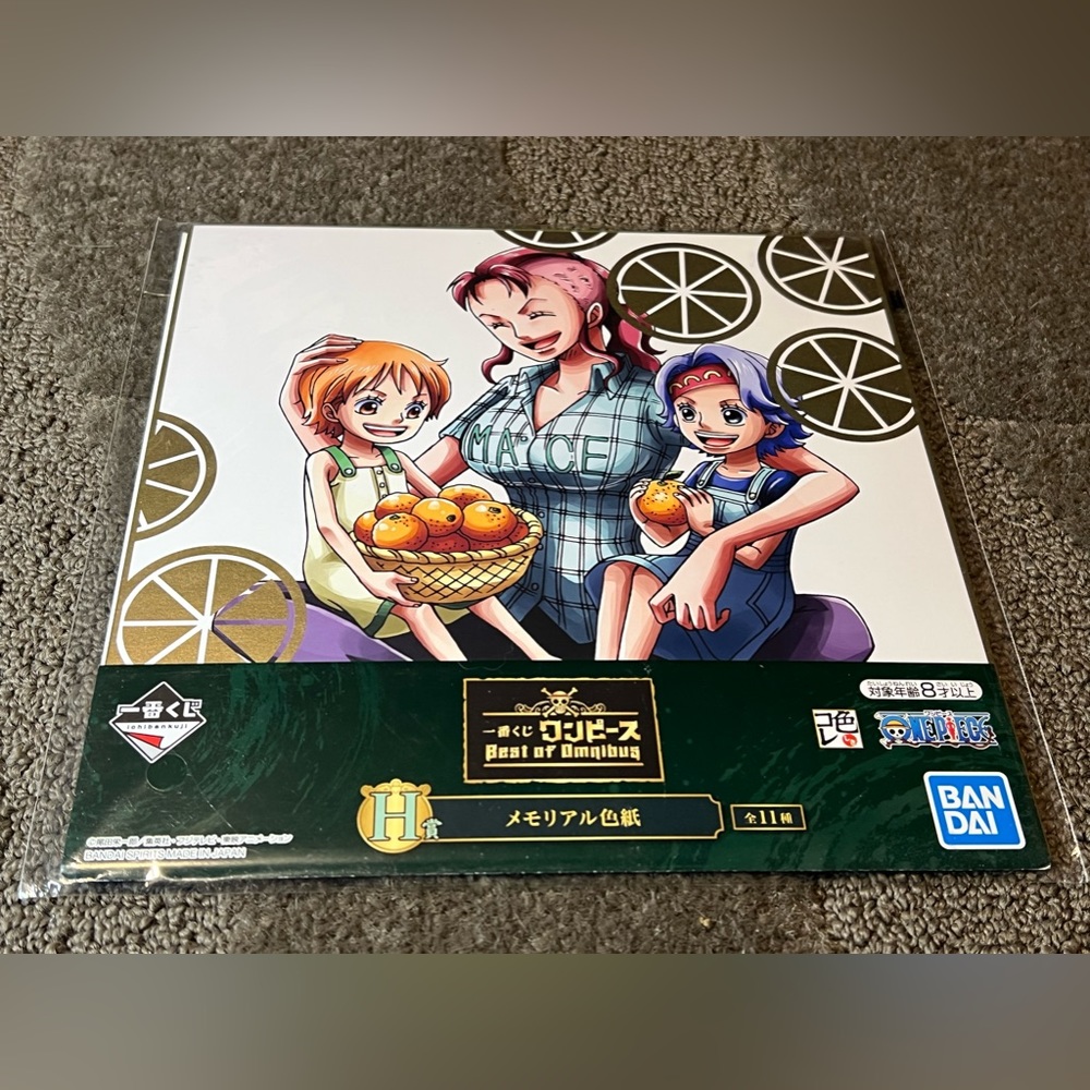 One Piece Anime Art Board Shikishi Ichiban Kuji Best of Omnibus Japan Bell-mère